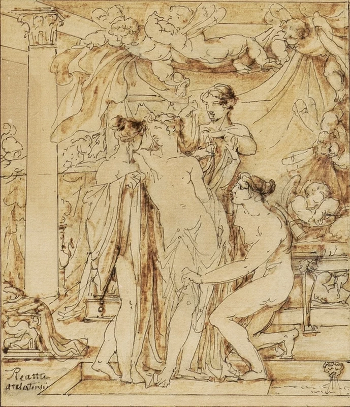 La toilette di Venere - disegno, Musee reattu, Arles